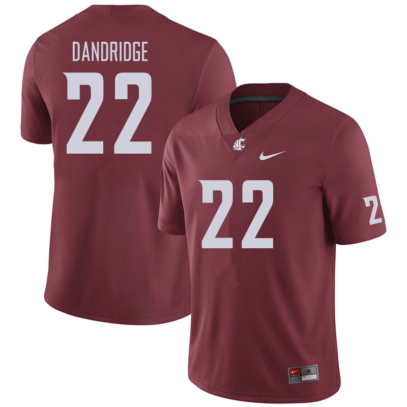 Men #22 Matthew Dandridge Washington State Cougars Football Jerseys Sale-Crimson - Click Image to Close